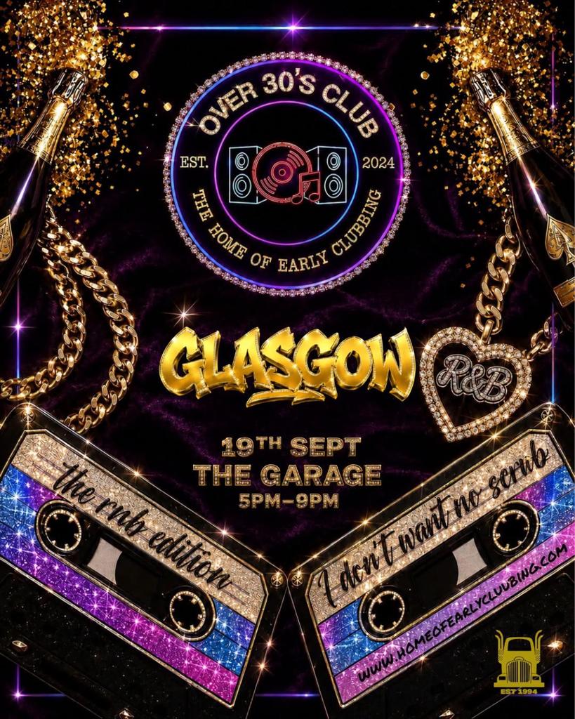 Overs 30’s Club Presents Daytime Disco; RNB Edition